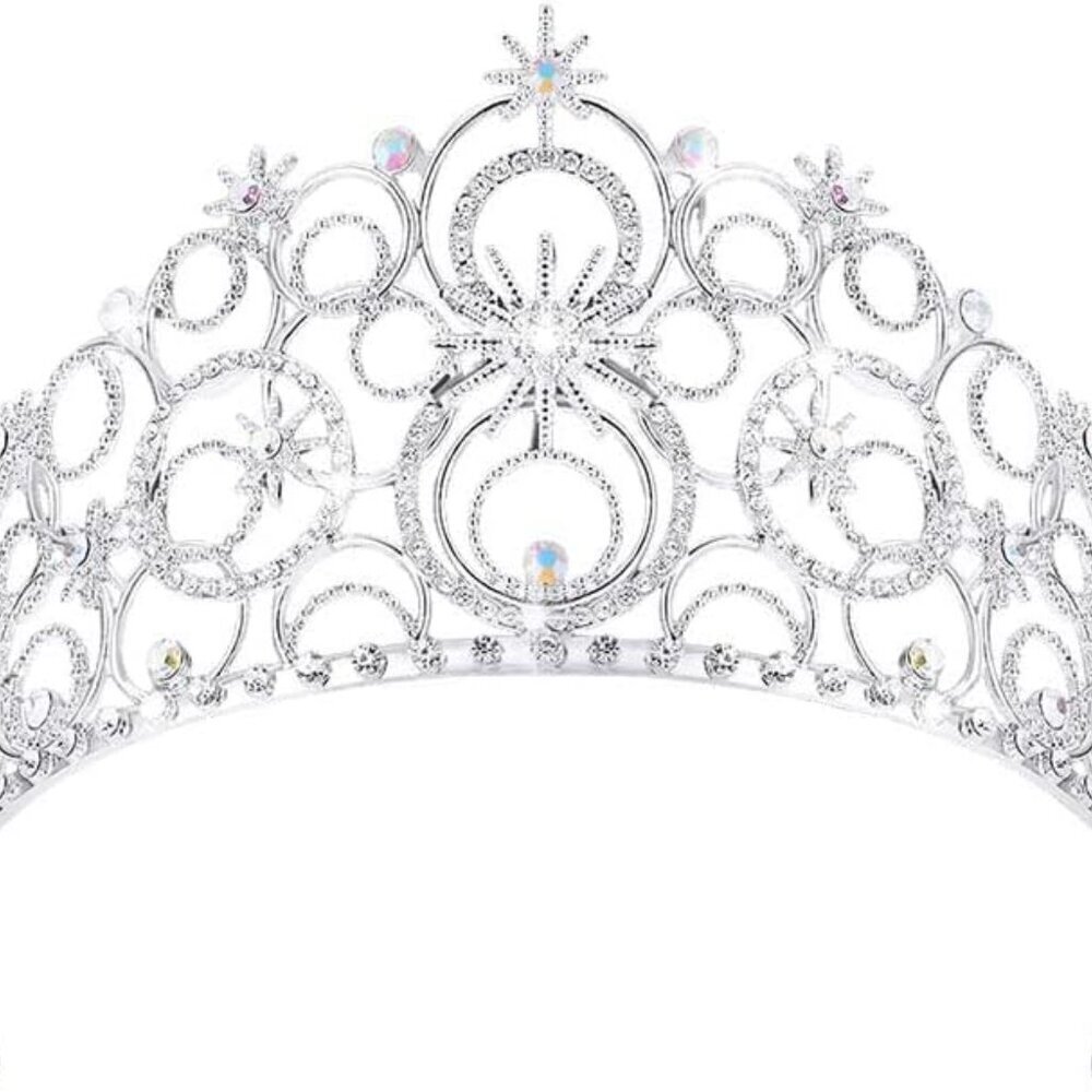 Glinda Crown Costume Accessories Alloy Tiara for Women Halloween Cosplay Queen